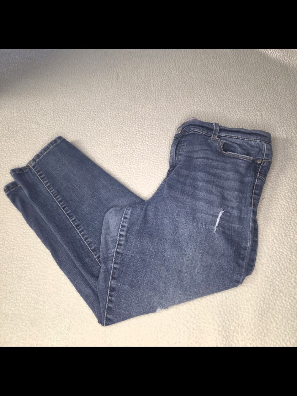 Juicy Couture Women's Dark Blue Skinny Crop Jeans Size 14